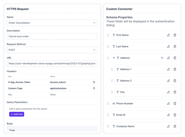 Instantly deploy custom connectors 