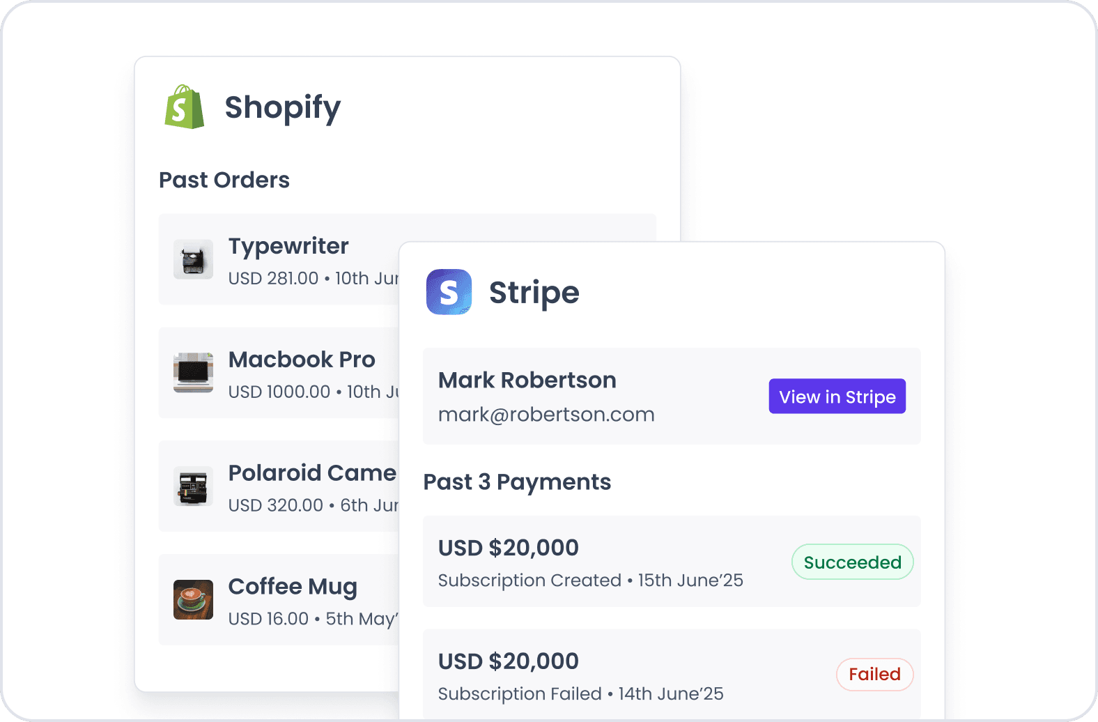 UI based Integrations